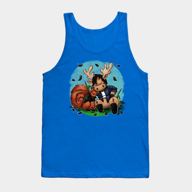 Moose and Squirrel Tank Top by TheIllustratedAuthor